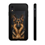 German Shepherd Geometric Art Tough Phone Case - Low Poly