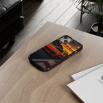 Orange C8 Z06 Flat Plane V8 Speed Art Tough Phone Case
