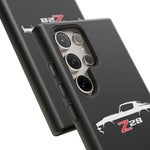 1970 Camaro Z28 White Silhouette Tough Phone Case Cover Gift