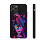 Neon Parrot Cocktails phone case | Tough Cases