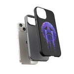 Glitch Sad Face Phone Case, Anime Melt Static Tough Cover