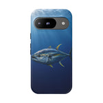 Yellowfin Tuna Phone Case, Deep Blue Water Tough Cover, Gift
