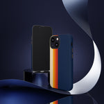 Retro Rainbow Stripe Phone Case | Tough Phone Case