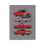 1994 Red Silverado 1500 Truck Blanket | Vintage Chevy Pickup Illustration