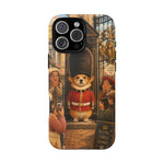 Corgi Royal Guard phone case | Cute British corgi soldier illustration