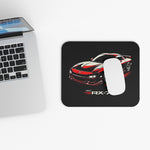 1997 Mazda RX-7 Mouse Pad – Red & White JDM Sports Car Illustration
