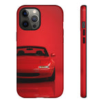 Red Miata Phone Case, NA MX5 90s JDM Roadster Tough Cover