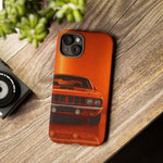 Orange Cuda Phone Case, 71 Classic Muscle Car Tough Cover