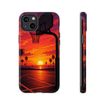 Basketball Court Sunset Phone Case | Tough Phone Case