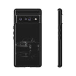 Black Classic C10 Truck Phone Case | Vintage Pickup Reflection, Minimal Auto Design