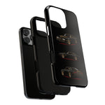 Trans Am Phone Case Black Gold, Three-View Vector Tough Cover