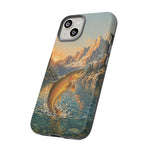 Leaping Golden Trout Lake Scene phone case | Tough Cover