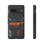 Orange C6 Neon Car Meet Tough Phone Case