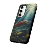 Salmon River Fishing Phone Case, Sunlit Current Cover