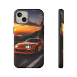 Supra MK4 Orange Touge Night JDM Speed Art Tough Phone Case