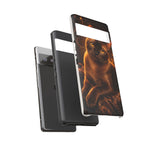 Burmese Golden Sable Portrait Art Tough Phone Case