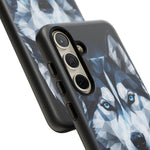Siberian Husky Geometric Diamond Art Tough Phone Case