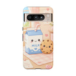 Milk Cookie Phone Case Cute Food Kawaii Tough Cover Gift Art