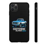 Chevy K10 Cheyenne Super Blue Classic Truck Tough Phone Case