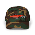 1963 Galaxie Convertible Dad Hat Classic Car Cap Red Black Top