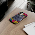 British Shorthair Round Pop Art Tough Phone Case