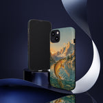 Leaping Golden Trout Lake Scene phone case | Tough Cover