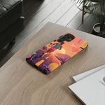Retro Runner Sunset phone case | 80s Vaporwave jogging design