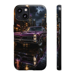 67 GTO Phone Case Purple, Rainy City Night Muscle Car Tough Cover