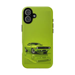 Green Cuda Muscle Car phone case for Gear Heads