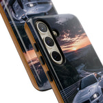 Skyline GT-R R34 White Nurburgring Speed Art Tough Phone Case