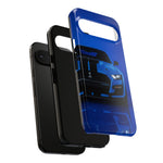 Blue Mustang Art Phone Case, GT500 American Muscle Car Tough Cover for Men