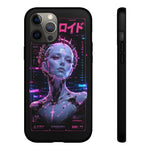Glowing Headdress Regal Art Tough Phone Case - Gold Magenta Neon