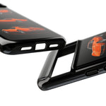 C3 Corvette Art Phone Case Orange, Three-View Vector Cover, Gift