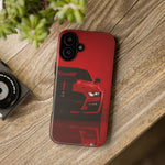 Red Mustang Art Phone Case, GT500 American Muscle Car Tough Cover