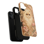 Persian Cat Floral Art Nouveau Tough Phone Case