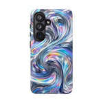 Chrome Metallic Swirl  Art Tough Phone Case