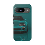 Teal Supra Phone Case, MK4 90s JDM Legend Tough Protective Cover for Men