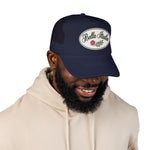 Bella Italia Hat Vintage Cursive Cap – Rose Olive Badge – Italian Diaspora Pride Gift Baseball Hat