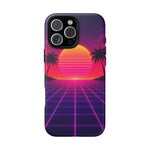 Classic Grid Sunset Vaporwave Art Tough Phone Case