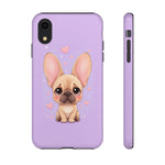 French Bulldog Bat Ears Kawaii Pet Dog Art Tough Phone Case