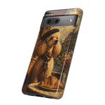 Poodle in Beret Phone Case | Vintage Paris Café Illustration
