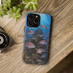 Snapper Reef Phone Case, Sunlit School Ocean Fishing Tough Cover
