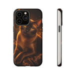 Burmese Golden Sable Portrait Art Tough Phone Case