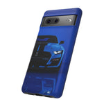 Blue Mustang Art Phone Case, GT500 American Muscle Car Tough Cover for Men