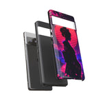 Neon Geisha Silhouette Phone Case | Tough Cover