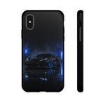 Neon Blue Sports Car C8 Phone Case | Tough Cases