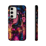 Neon Roller Skates Tough Case | Retro 80s Skate Night Phone Cover