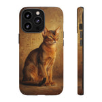 Abyssinian Warm Ticked Portrait Art Tough Phone Case