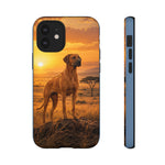 Rhodesian Ridgeback African Savanna Art Tough Phone Case