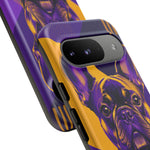 French Bulldog Pop-Art Portrait Tough Phone Case - Purple Gold